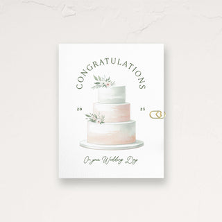 Wedding Day Congrats Card (with year)