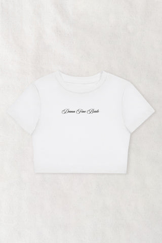 Damn Fine Bride Script Baby Tee