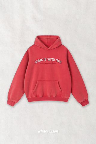 Home is with You Vintage Wash Marshmallow Hoodie