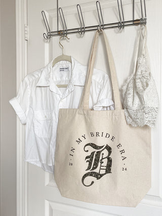 B Monogram Bride Era Tote Customizable with Year
