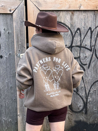 Partners for Life Marshmallow Hoodie — Artist Edit
