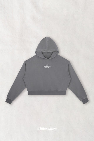 Married Club Cropped Heavyweight Hoodie