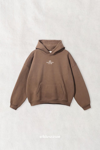 Married Club Script Marshmallow Hoodie