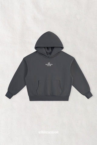 Married Club Script Heavyweight Marshmallow Hoodie