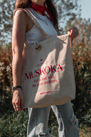 Muskoka Evergreen Love Toggle Tote