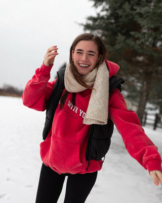 Home is with You Signature Wash Marshmallow Hoodie