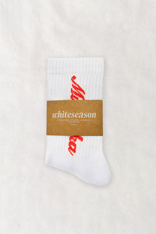 Muskoka Evergreen Love Script Cotton Crew Socks