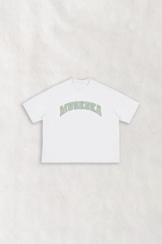 Muskoka Boxy Boyfriend Vintage Varsity Tee