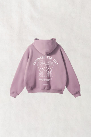 Partners for Life Marshmallow Hoodie — Artist Edit