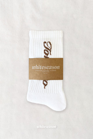 Toronto Script Cotton Crew Socks